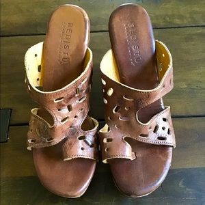 Bed Stu Platform Leather Sandals